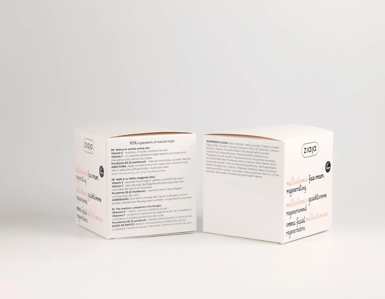 Multivitamines Crème Hydratante pour le Visage