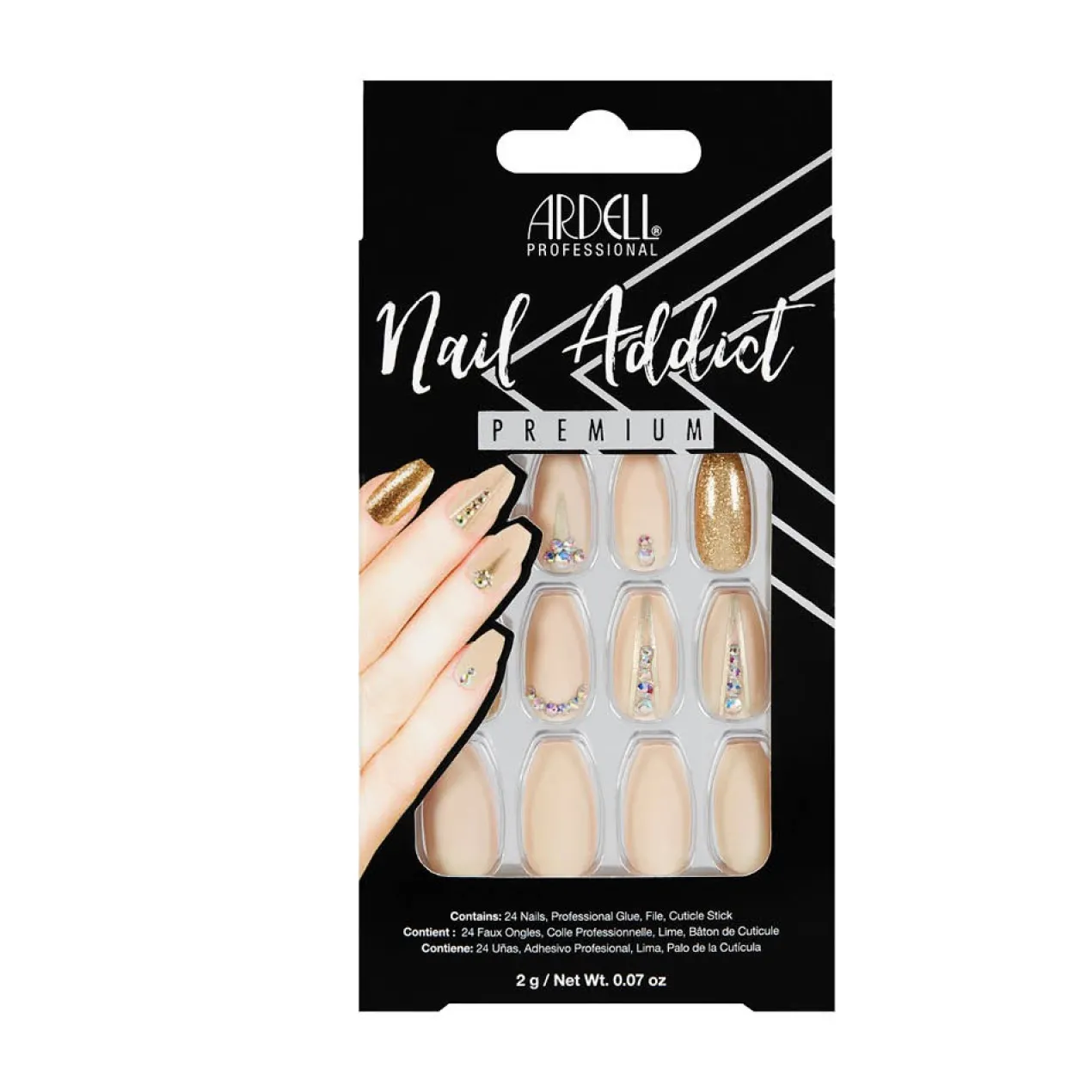 Nail Addict Premium Nude Jeweled