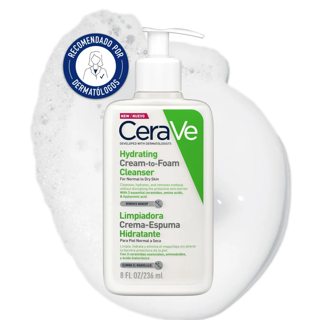 Nettoyant Crème-Moussant Hydratant