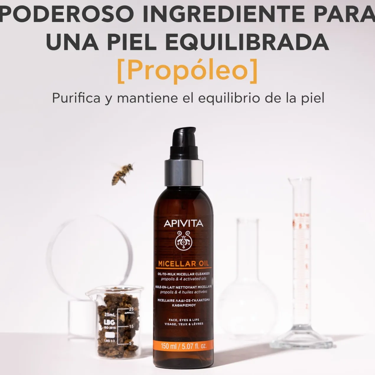 Nettoyant micellaire huile-en-lait