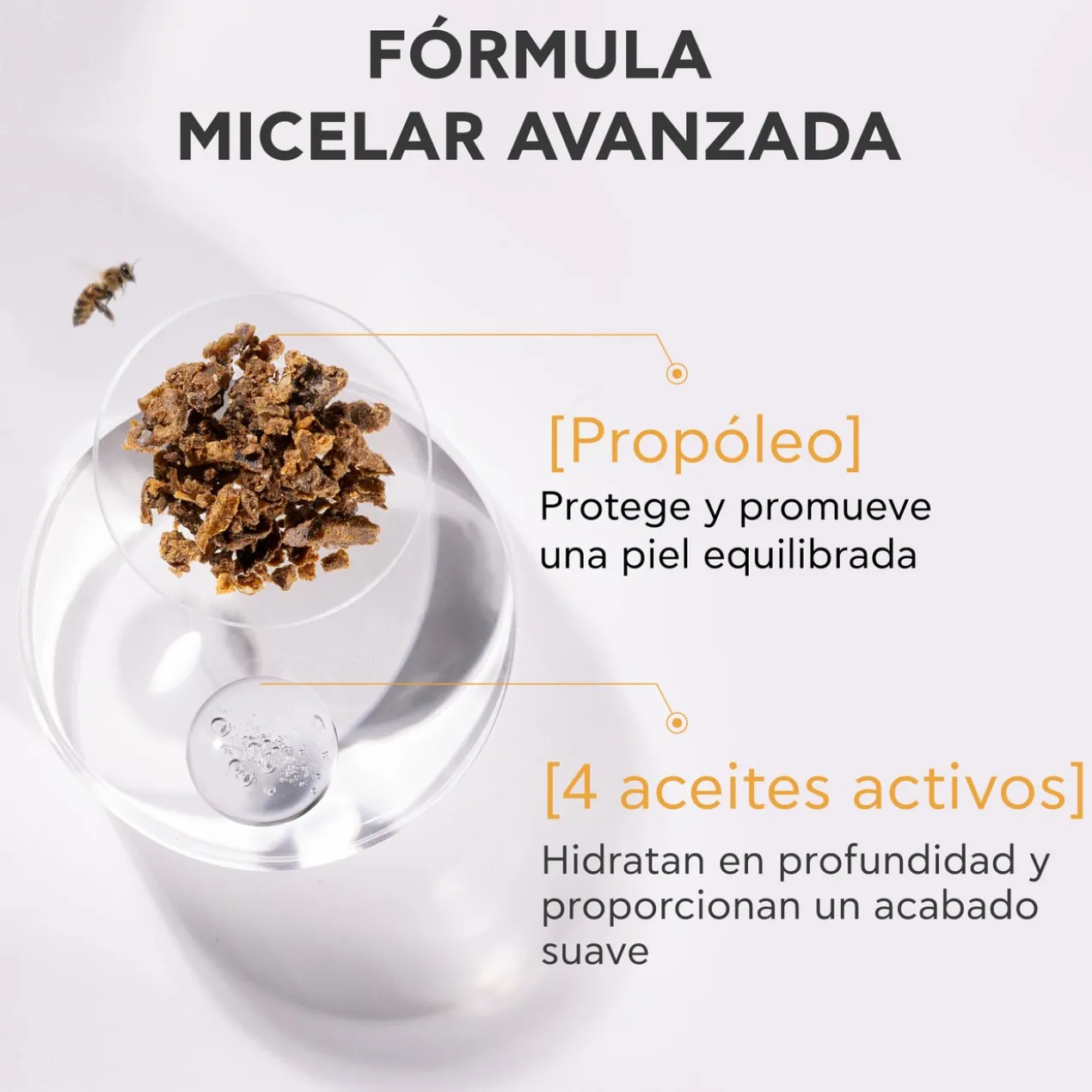 Nettoyant micellaire huile-en-lait