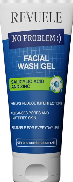 No Problem Gel Nettoyant Visage avec Acide Salicylique et Zinc