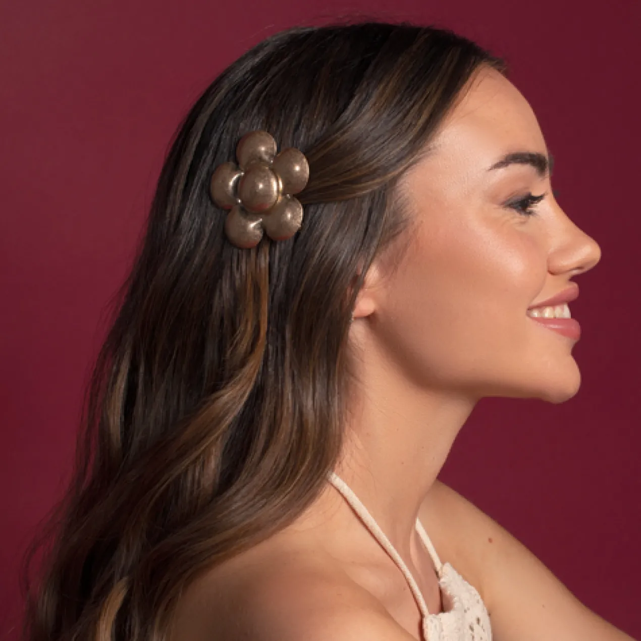 Oh My Hair Clip Fleur Dorée