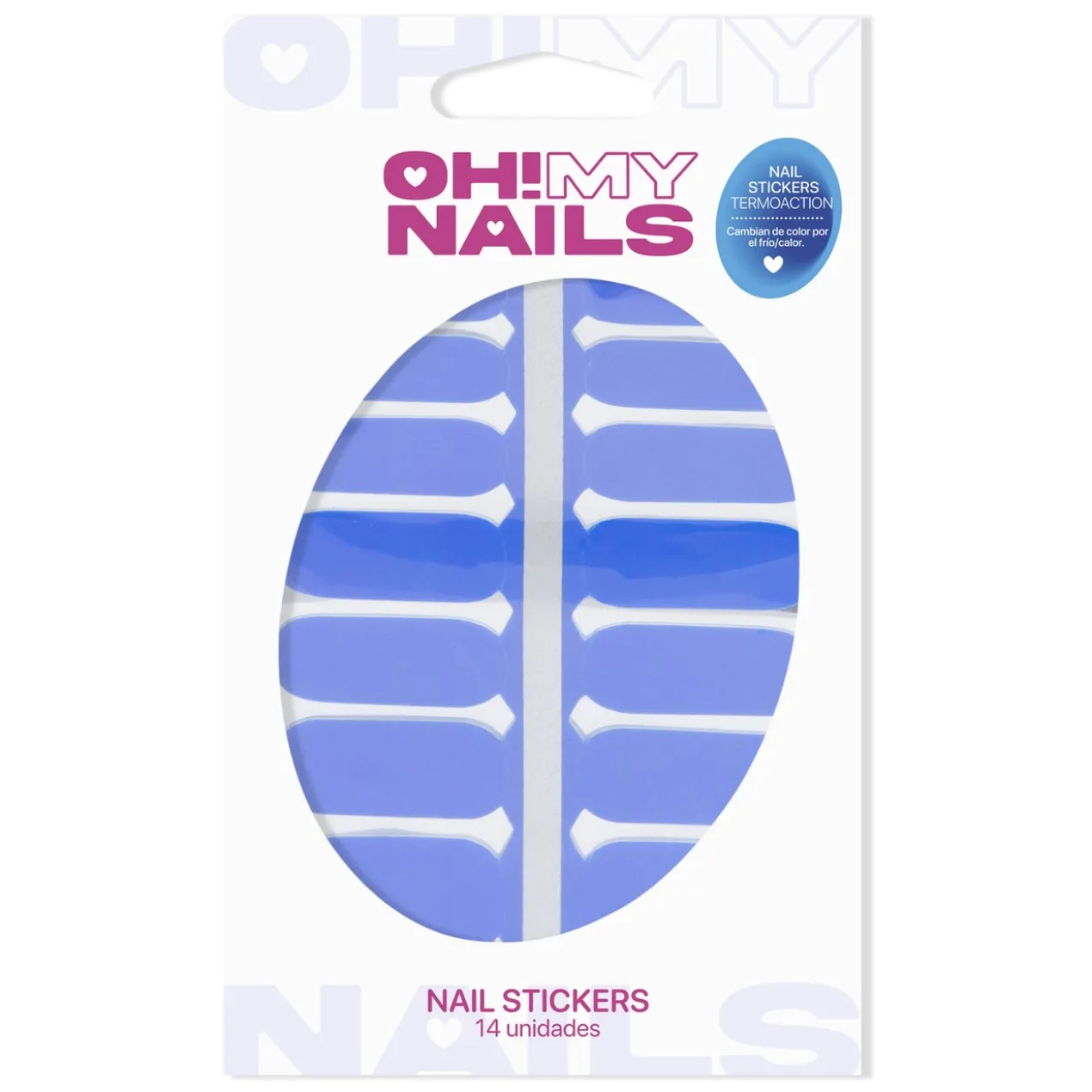 Oh My Nails Stickers Termoaction Bleu
