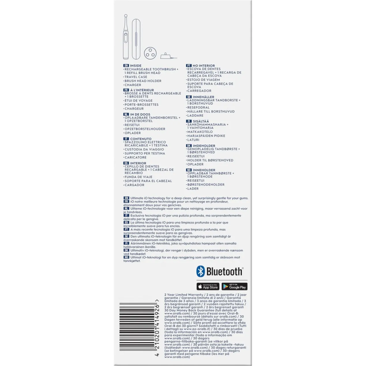 Oral-B iO 5N Brosse à Dents Électrique Blanche