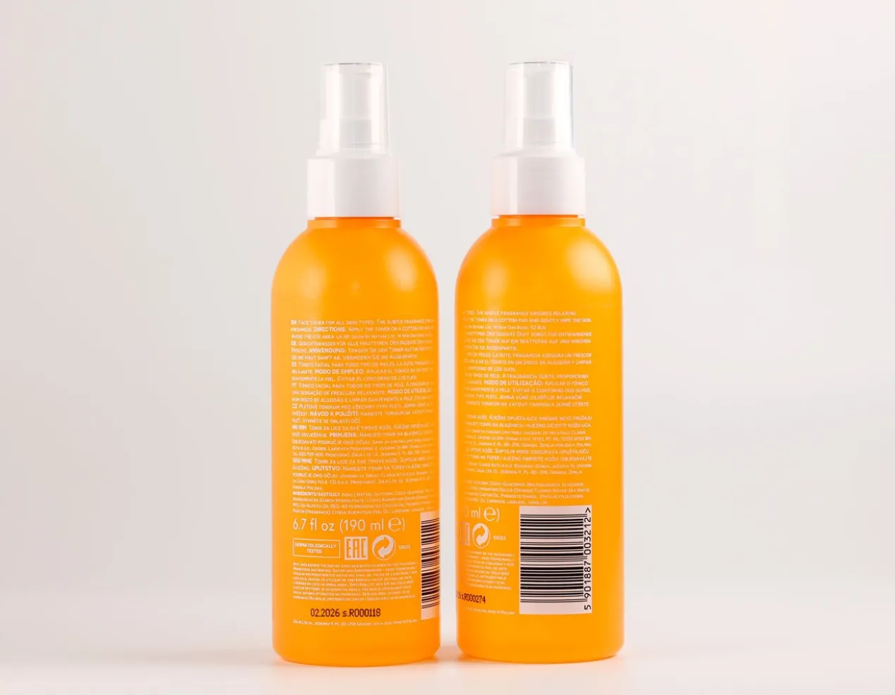 Orange Vibes Tonique Visage Hydratant et Rafraîchissant