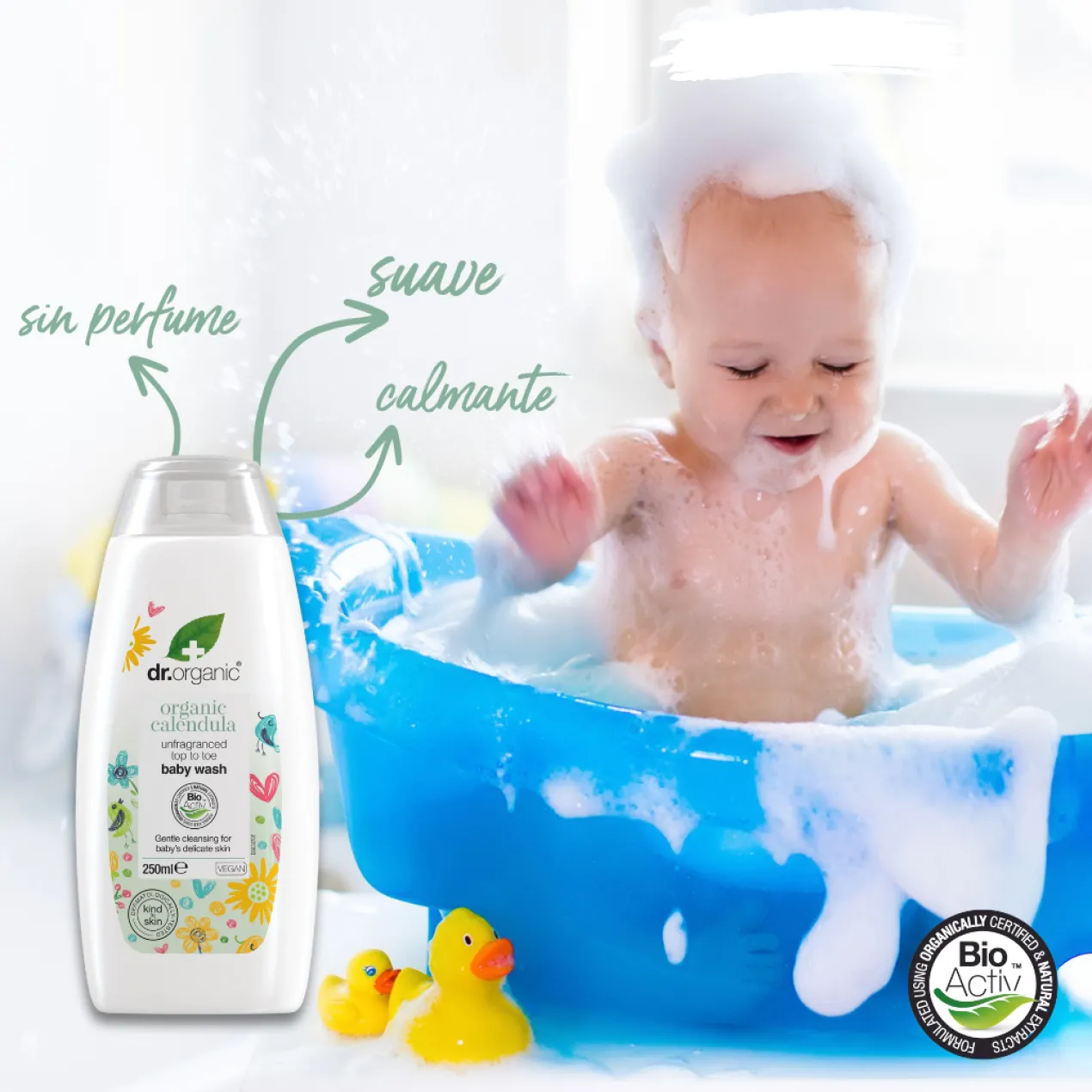 Organic Calendula Shampoing et Gel Douche pour Bébé