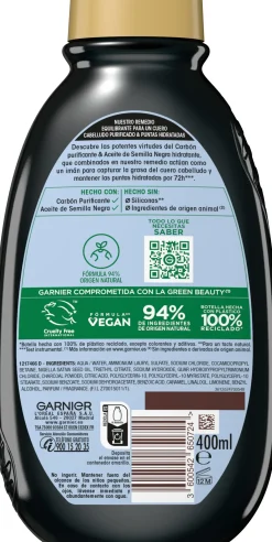 Original Remedies Charbon Magnétique Shampoing Équilibrant pour cheveux gras