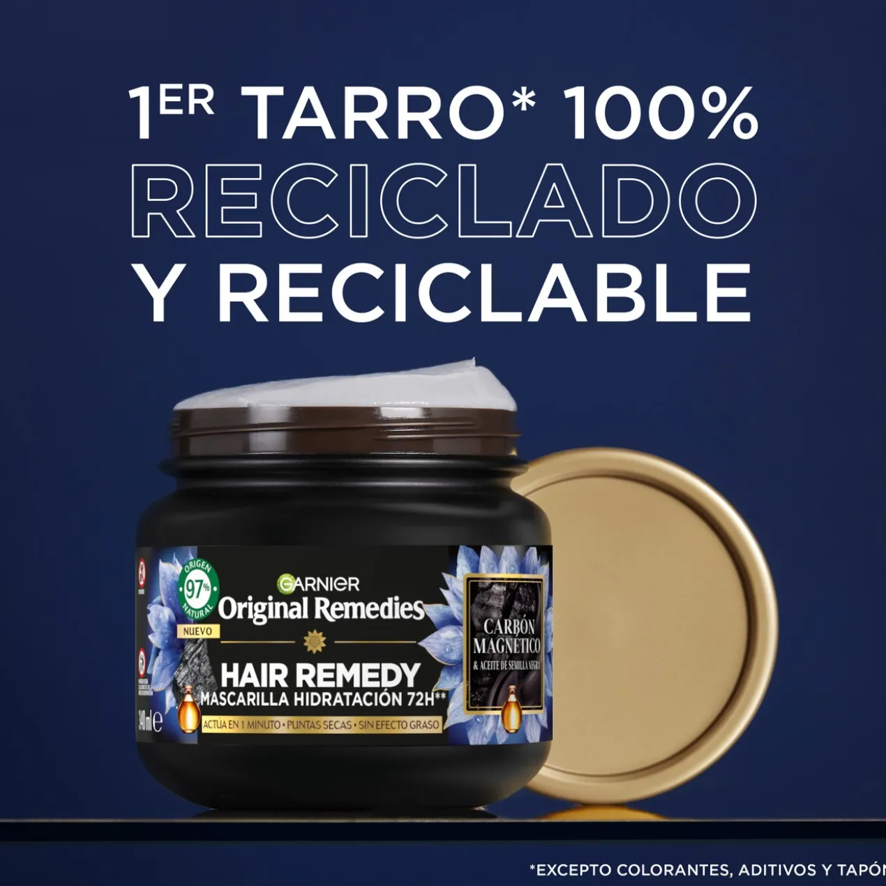 Original Remedies Masque Hair Remedy Hydratation au Charbon Magnétique
