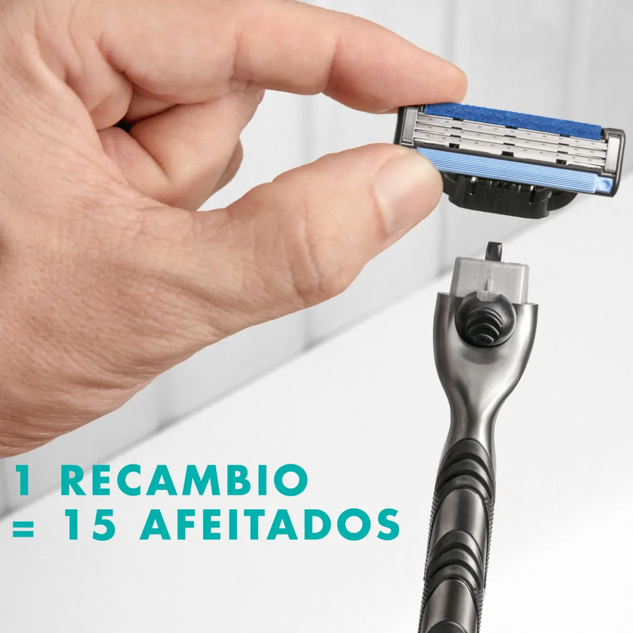 Pack Économique Gillette Mach3 7+1 Recharges pour Rasoir Homme