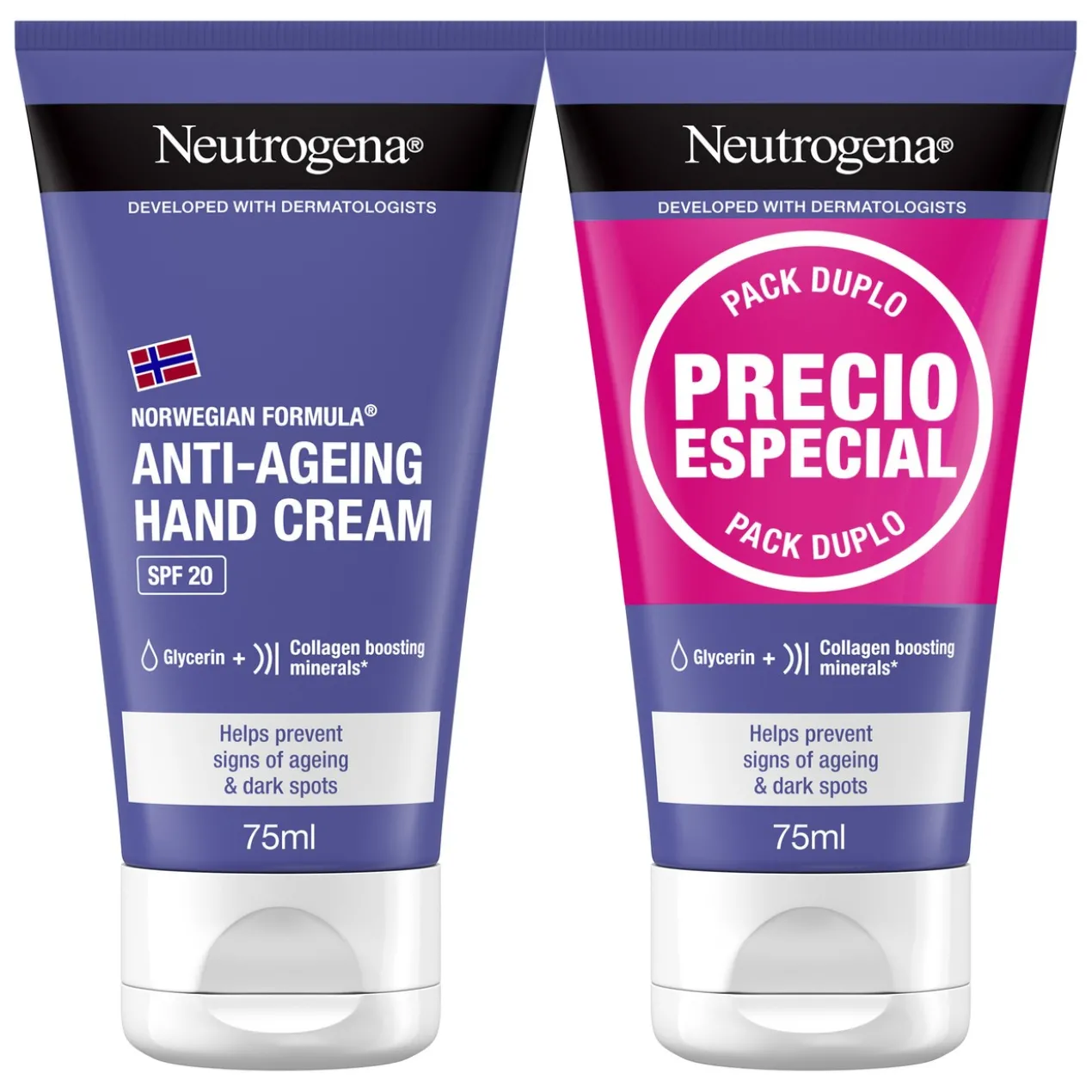 Pack Crème Mains Anti-Âge Anti-Taches avec SPF20