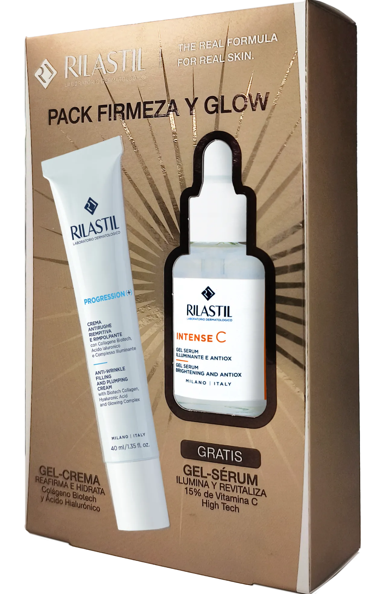 Pack Fermeté & Éclat Progression (+) Gel-Crème + Intense C Gel-Sérum