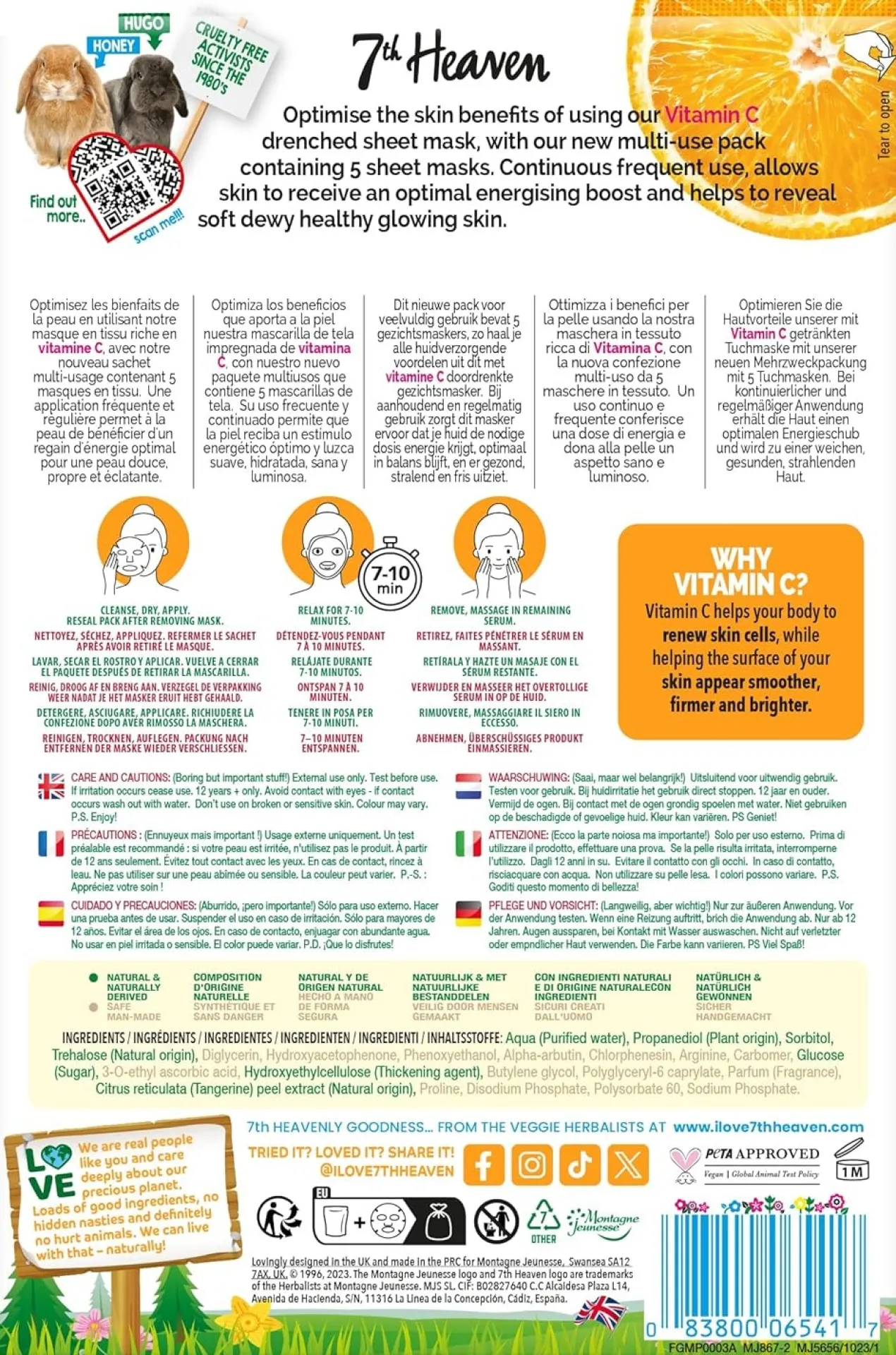 Pack Masque Illuminateur à la Vitamine C