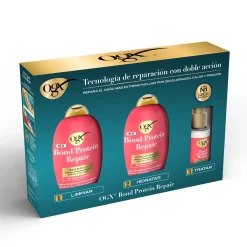 Pack OGX Bond Protein Repair Routine Cheveux Secs et Abîmés