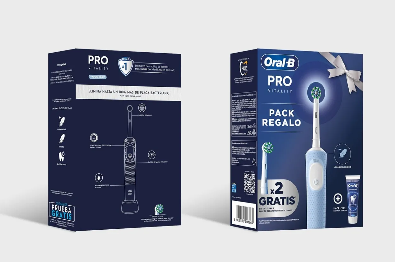 Pack Pro Vitality Brosse à Dents Électrique + Dentifrice Advanced + Têtes de Rechange