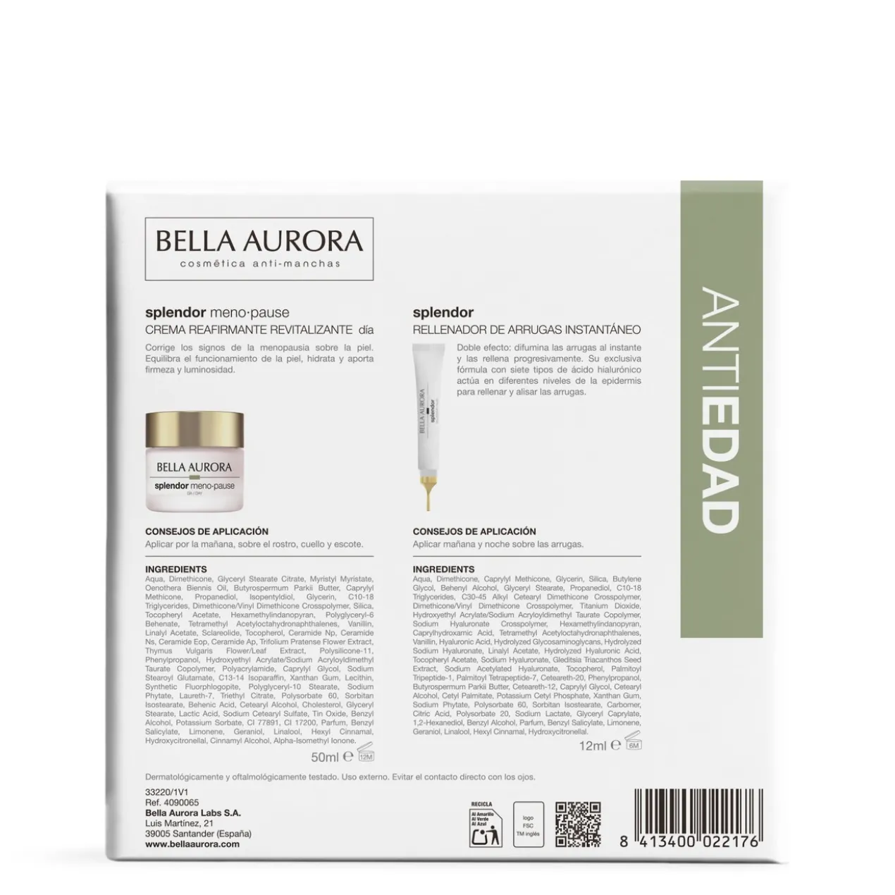 Pack Splendor Menopause Jour Crème + Combleur