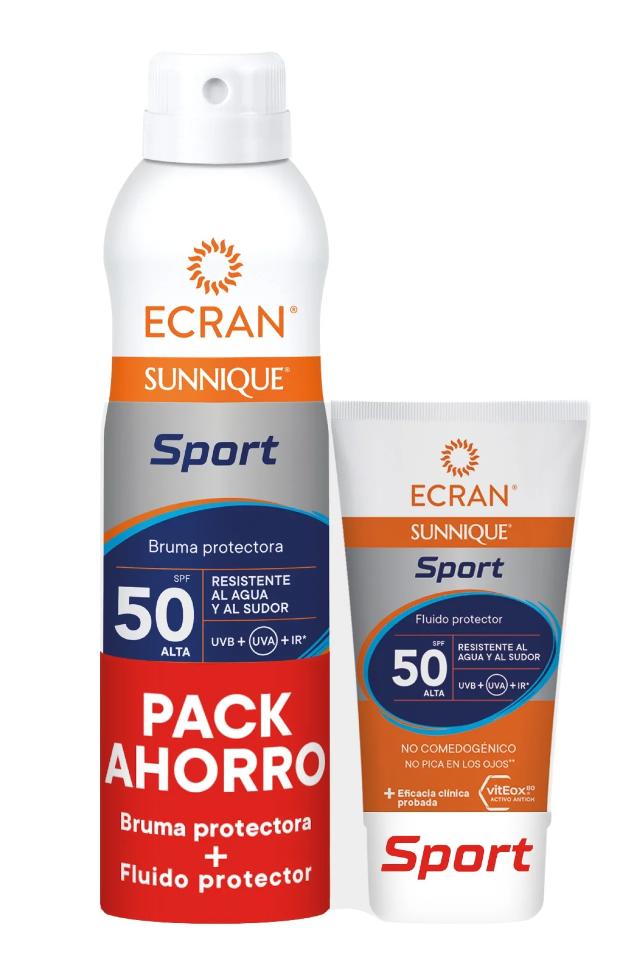 Pack Sunnique Brume Protectrice Sport SPF50 + Soin Visage SPF50
