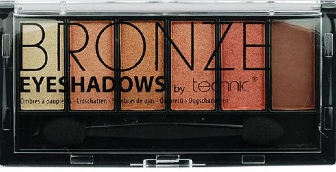 Palette de 6 fards à paupières Bronze