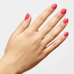 Petite Gel Finish Bitten Strawberry Faux Ongles