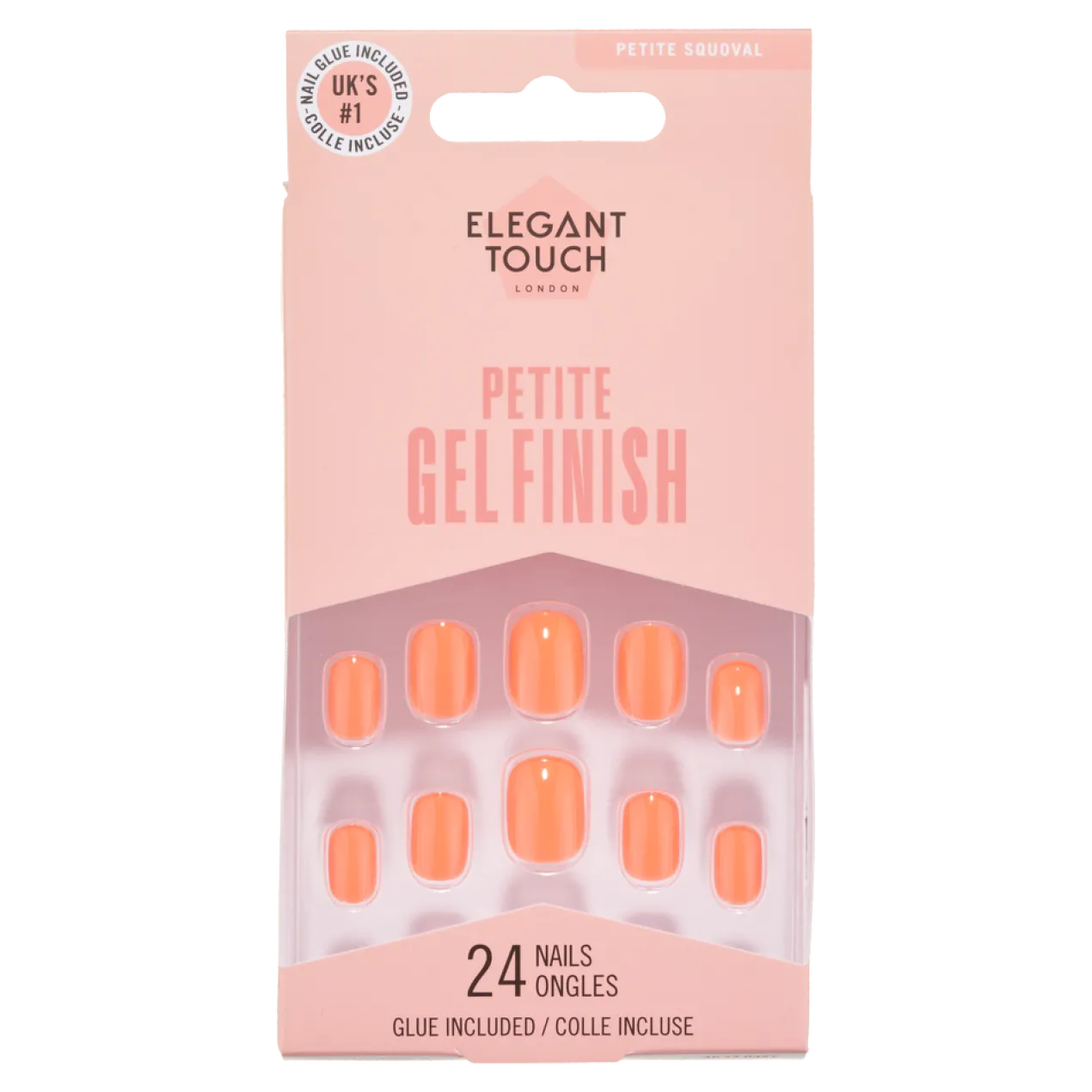 Petite Gel Finish Tulip Sunrise Faux Ongles