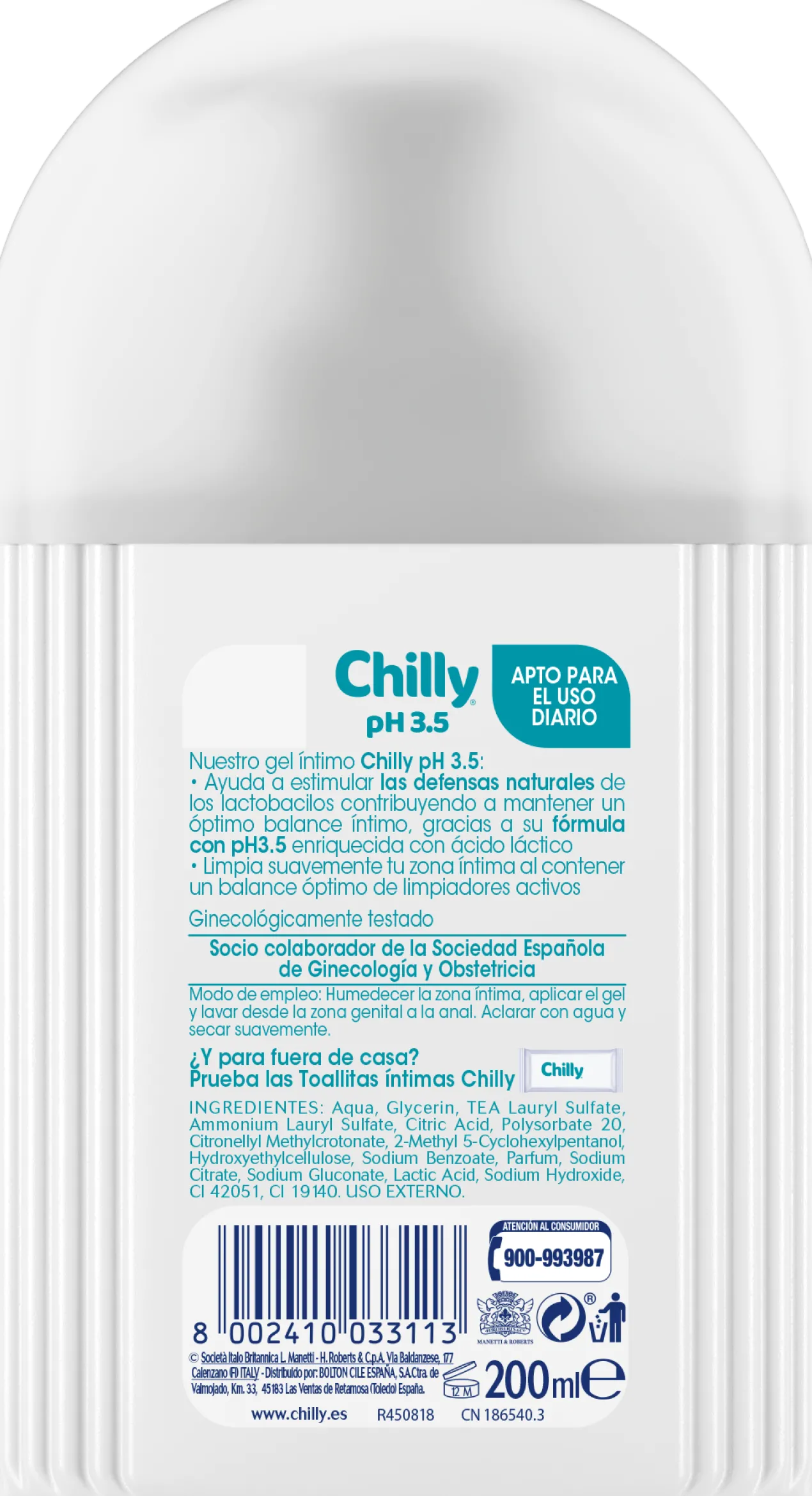pH 3.5 Gel Intime Extra Protection