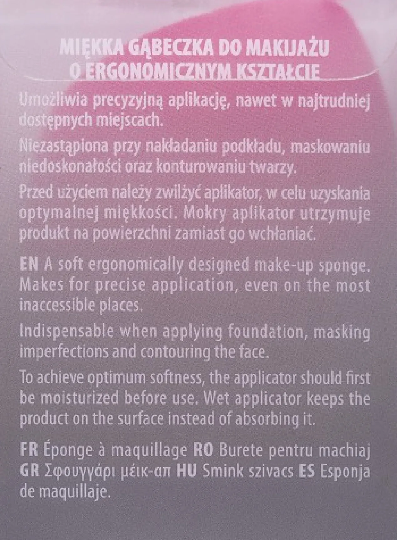 Éponge de Maquillage Forme Œuf Coupé