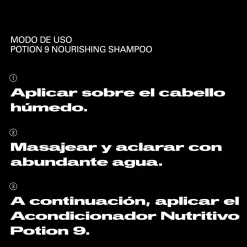 Potion 9 Shampoing Nutritif et Hydratant Professionnel
