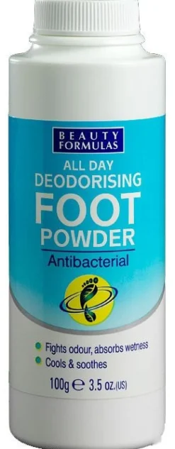 Poudre déodorante antibactérienne pour les pieds