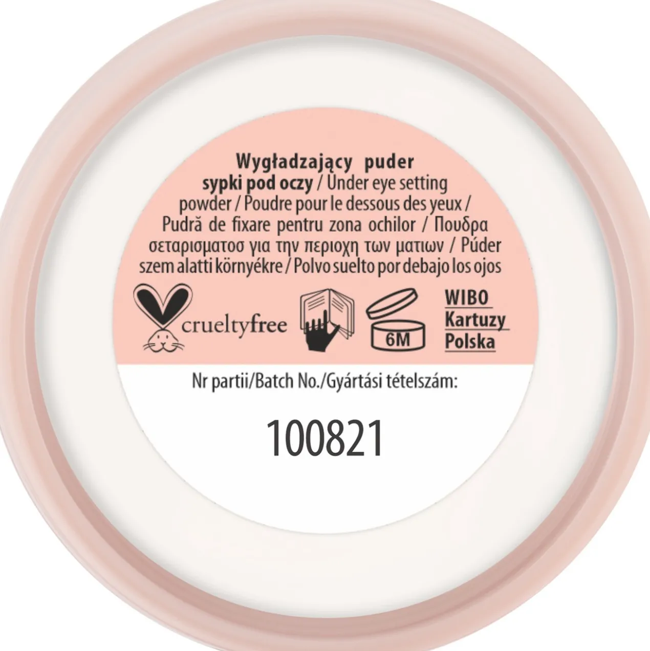 Poudre fixatrice lissante pour le contour des yeux