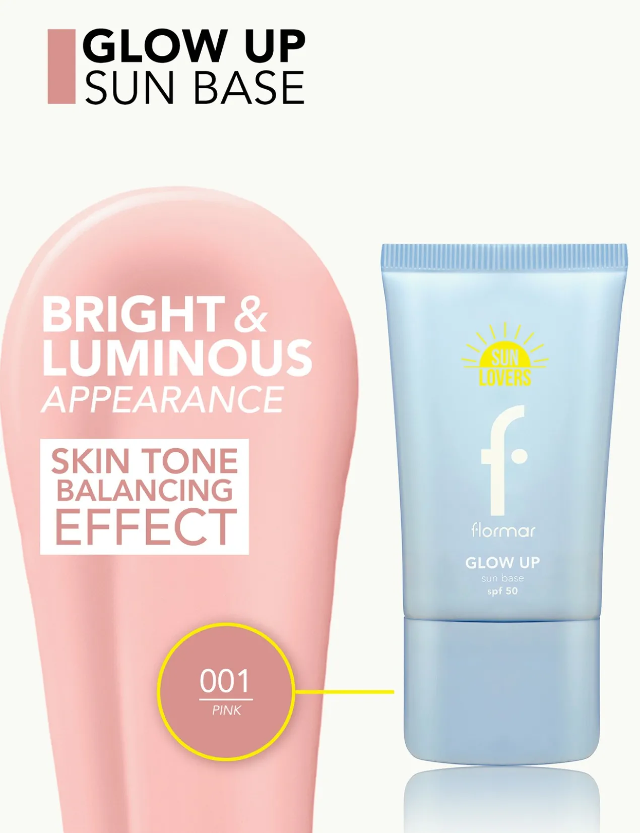 Primer illuminateur SPF50 pour un teint éclatant et protégé