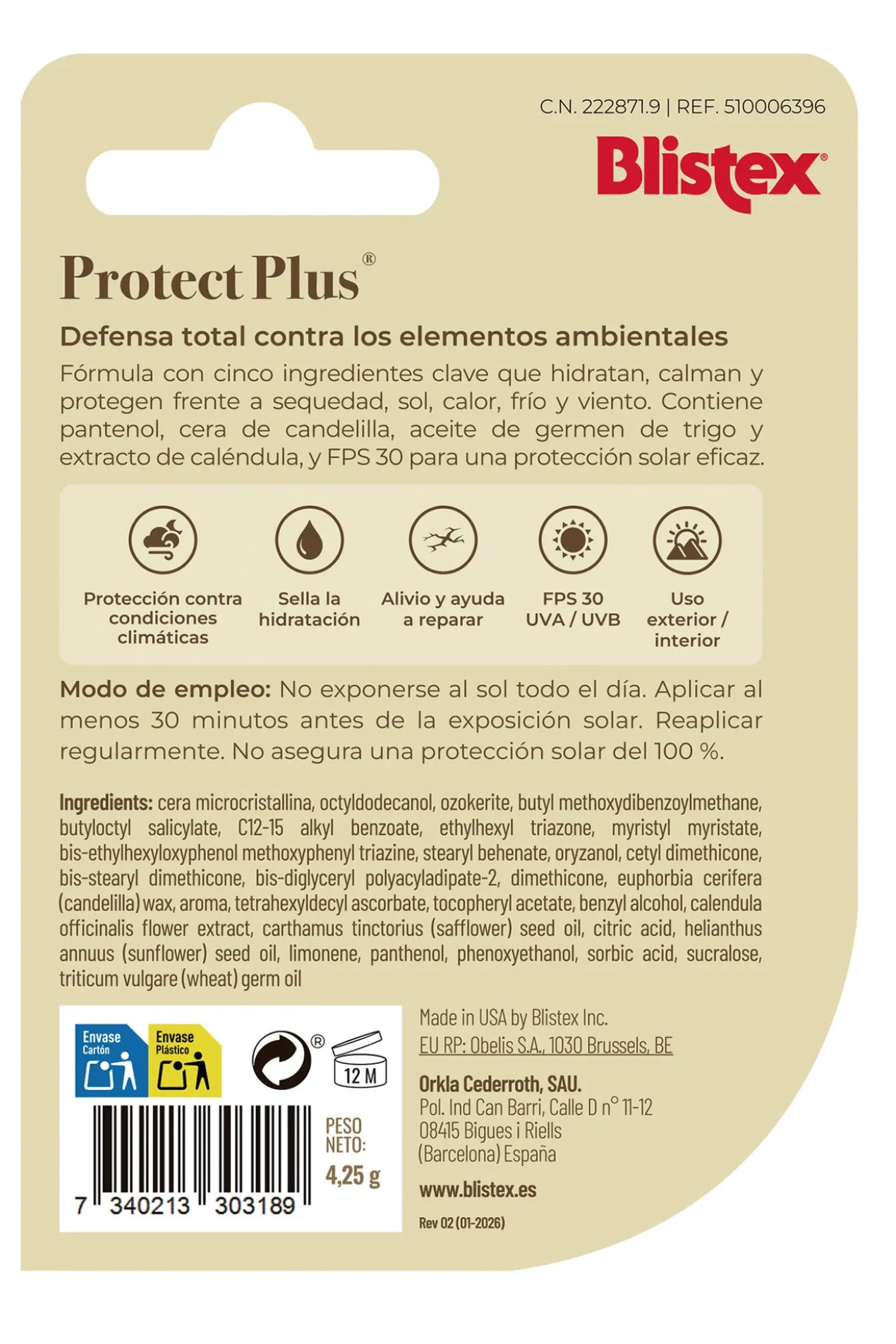 Protecteur pour les Lèvres Protect Plus