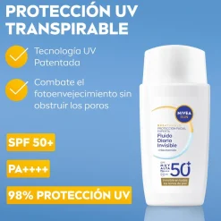 Protecteur Solaire Visage Fluide Quotidien SPF50+
