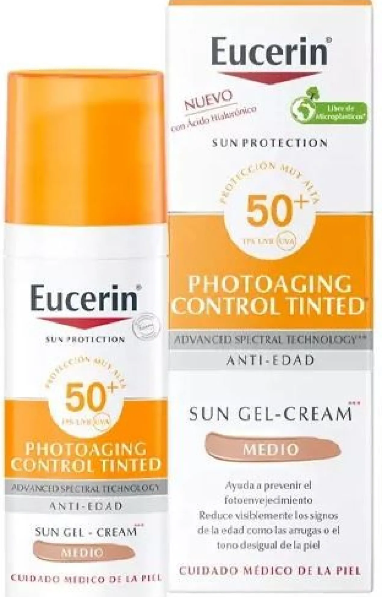 Protection Solaire Visage Anti-Âge Photoaging Control Teinté SPF 50+ Tono Moyen