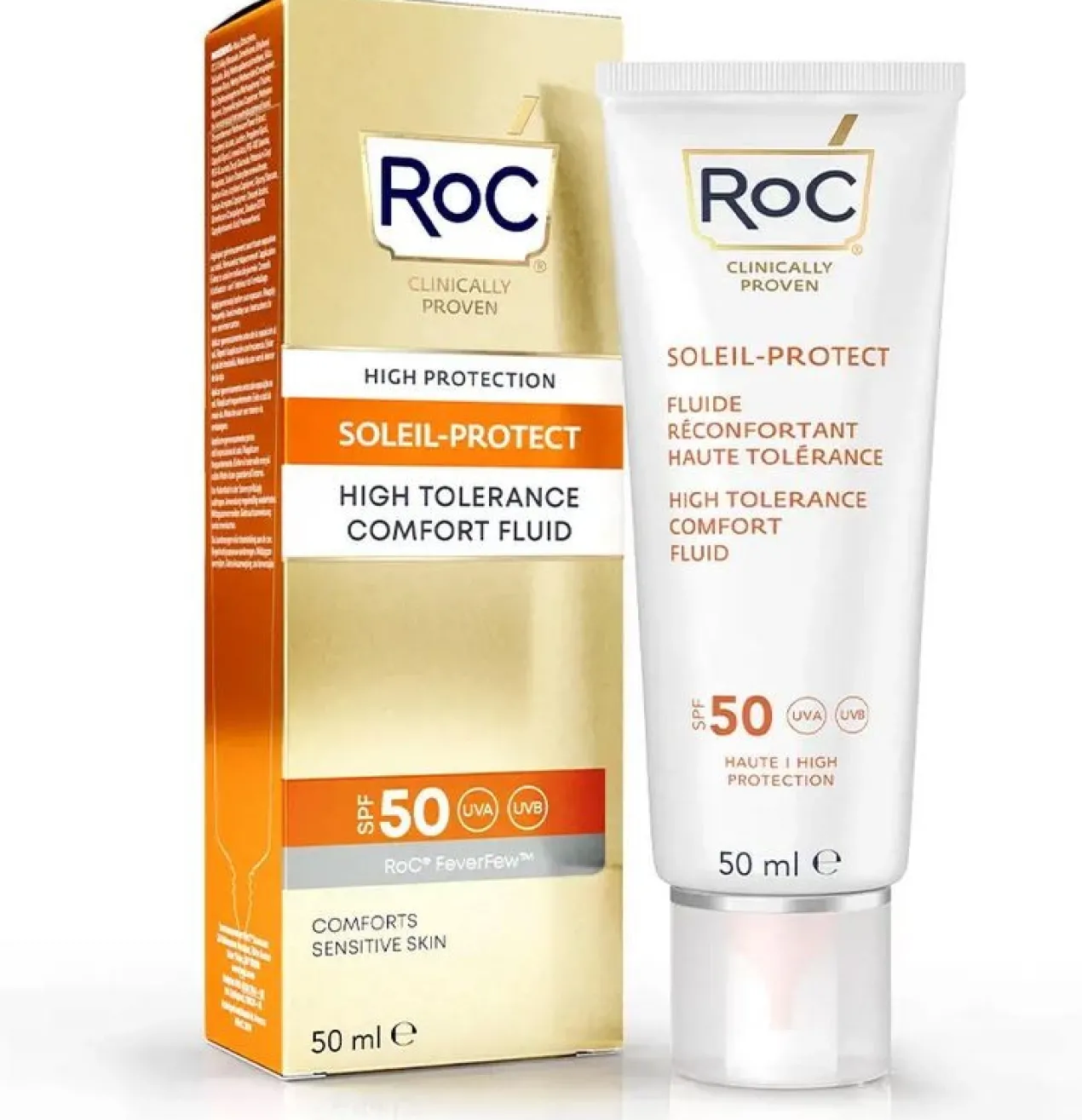 Protection Solaire Visage Haute Tolérance SPF50