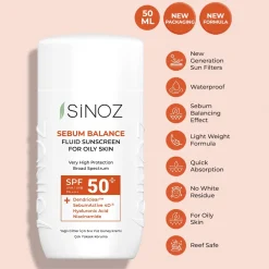 Protection Solaire Visage Sebum Balance Fluid SPF50+