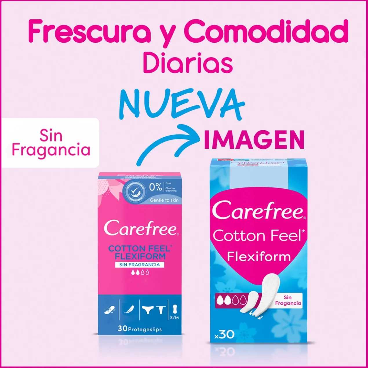 Protège-slip Cotton Feel Flexiform Absorption Normale Sans Parfum