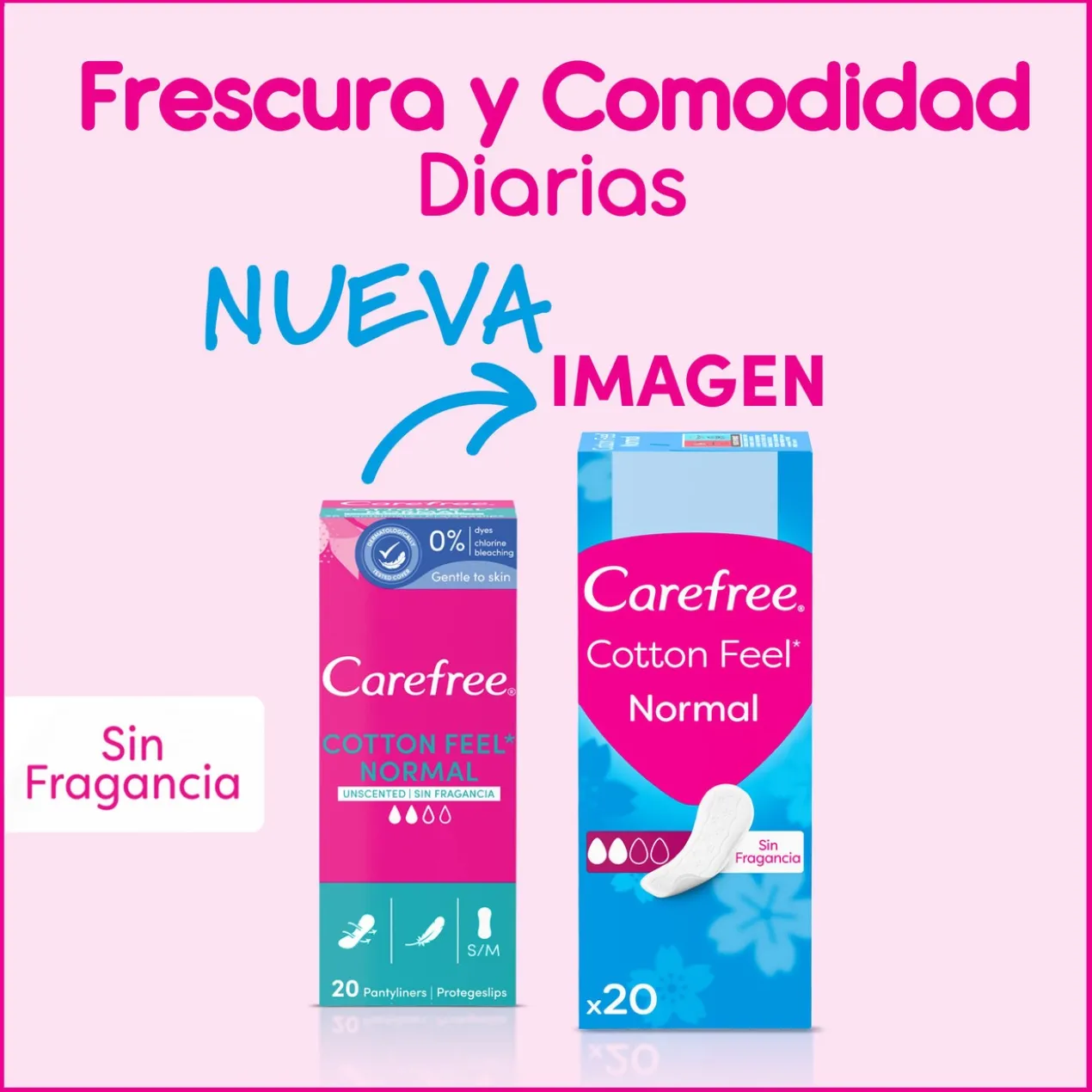 Protège-slips Cotton Feel sans parfum absorption normale Perfect Fit