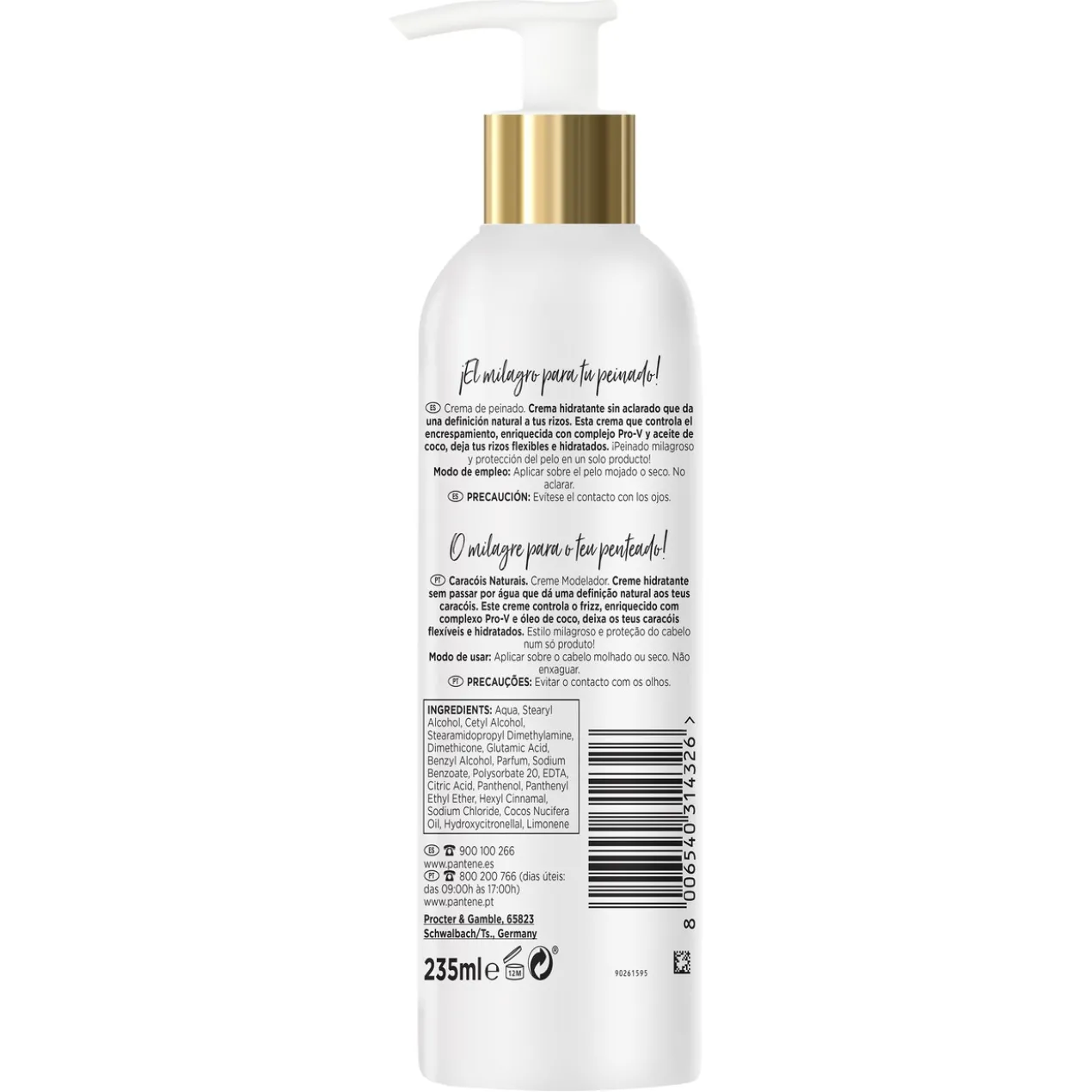 Pro-V Crème Nutritive pour Cheveux Bouclés avec Mouvement