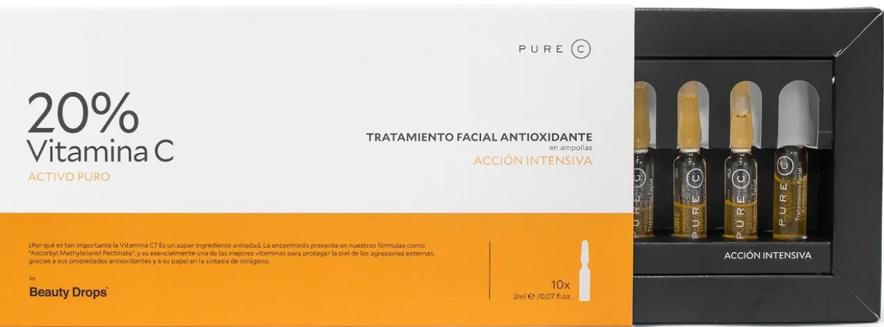 Pure C Ampoules 20% Vitamine C Traitement Antioxydant