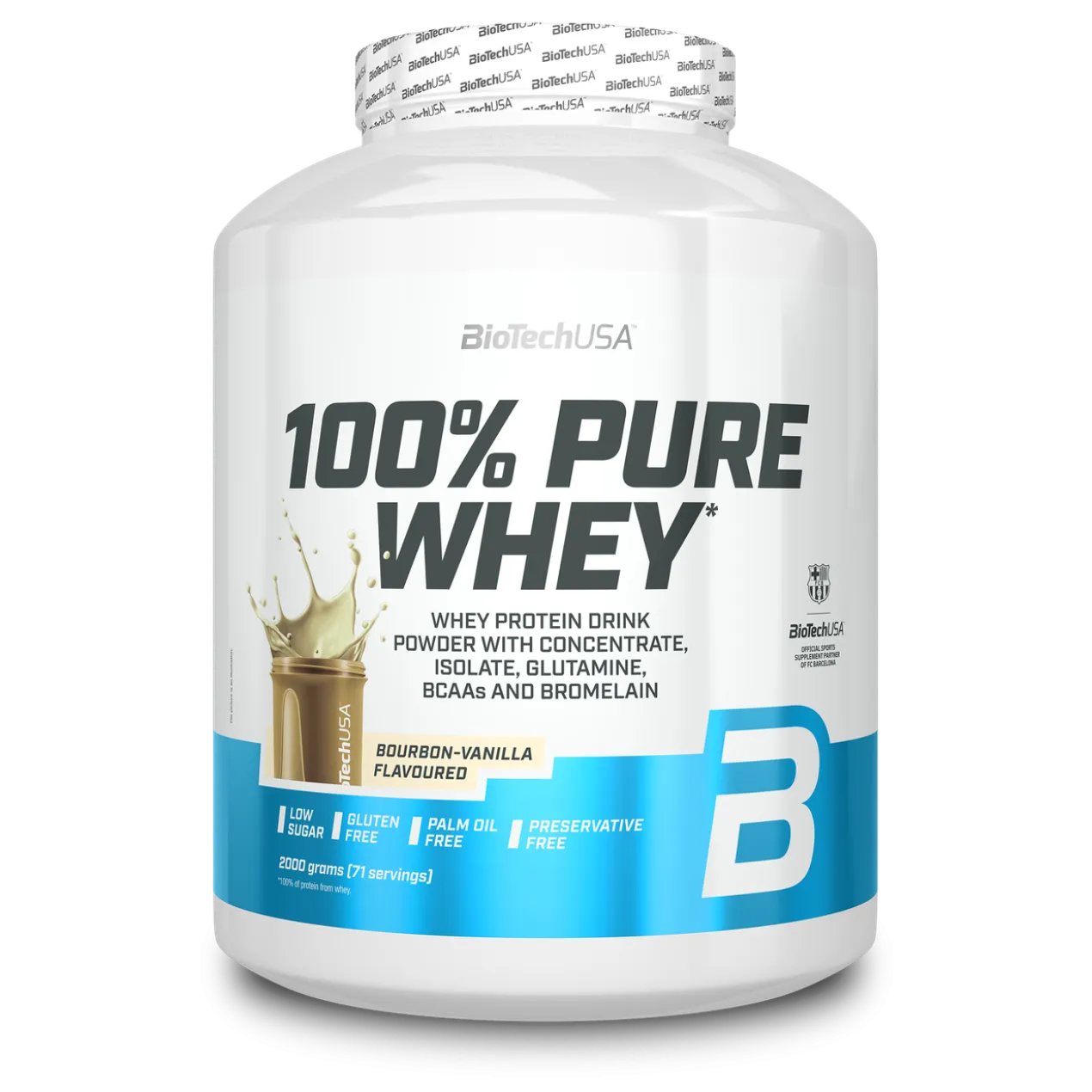 100% Pure Whey Bourbon Vanille complément alimentaire en poudre