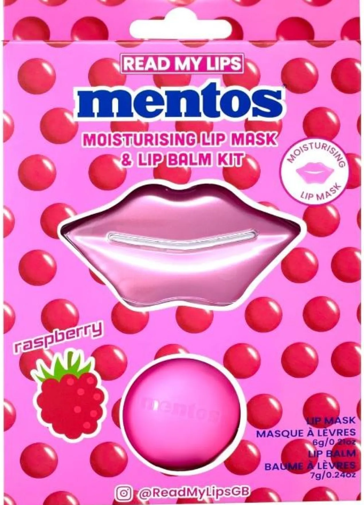 Read My Lips Raspberry Lip Mask & Lip Balm Kit
