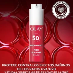 Regenerist Firm & Plump Fluide Visage SPF50+ aux Peptides de Collagène