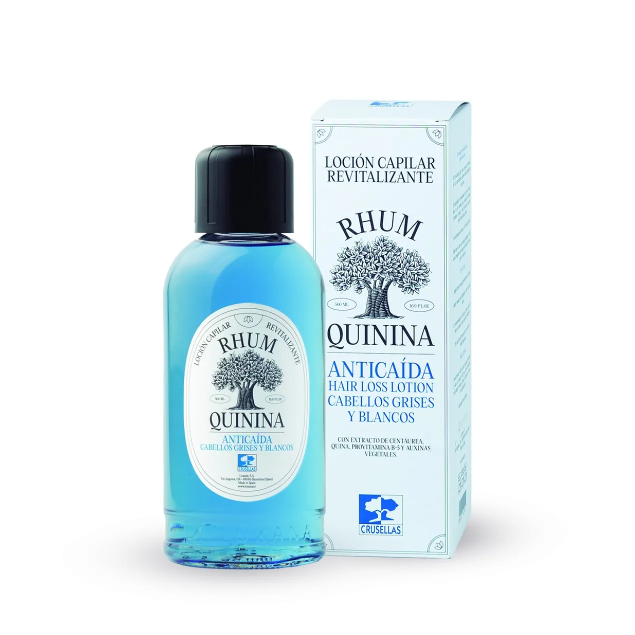 Rhum Quinina Tonique Anti-Chute Cheveux Gris et Blancs
