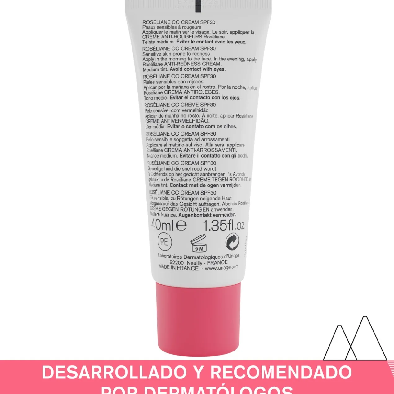 Roséliane CC Cream SPF30 Teinte Rosée