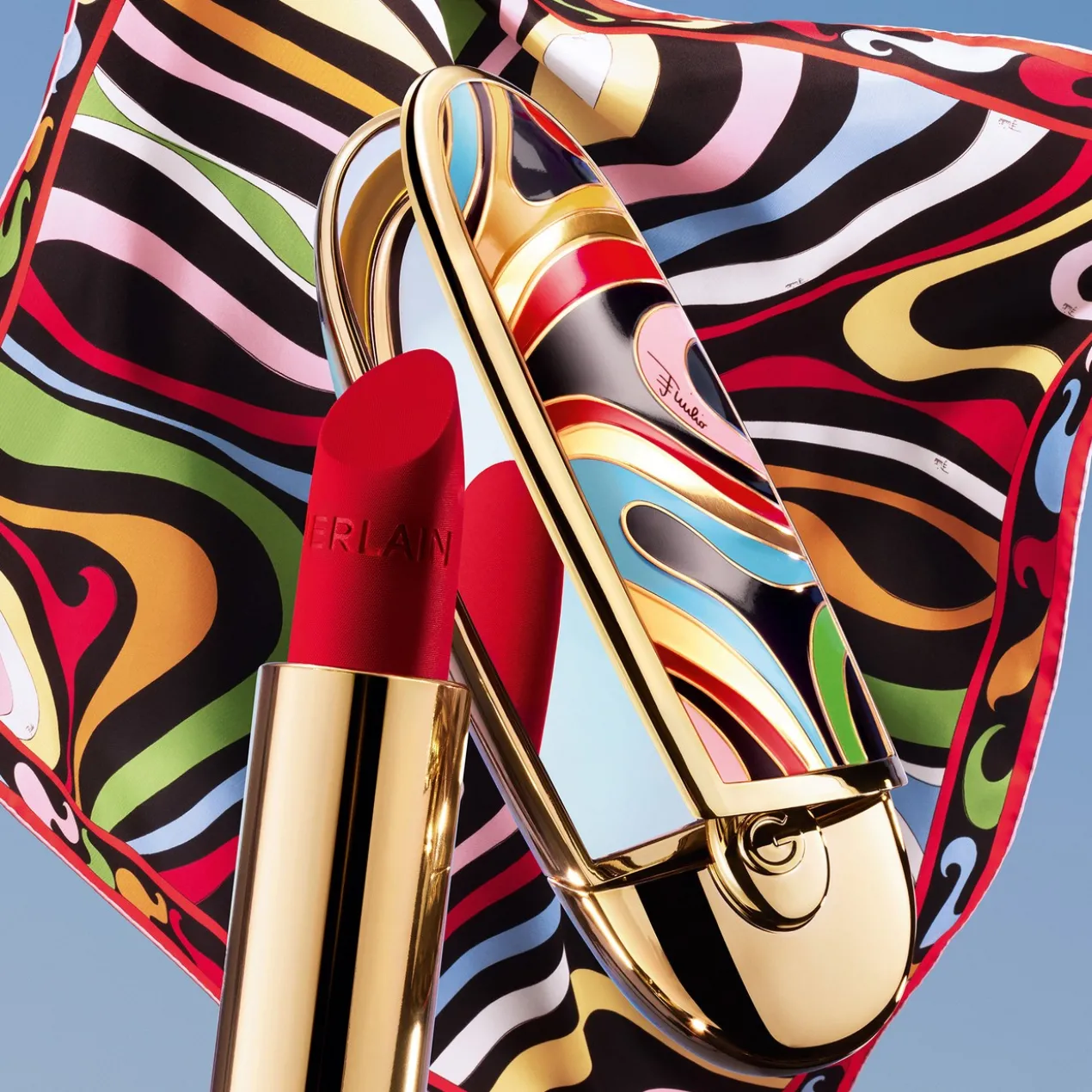 Rouge G Marmo Kiss Étui Bijou Double Miroir