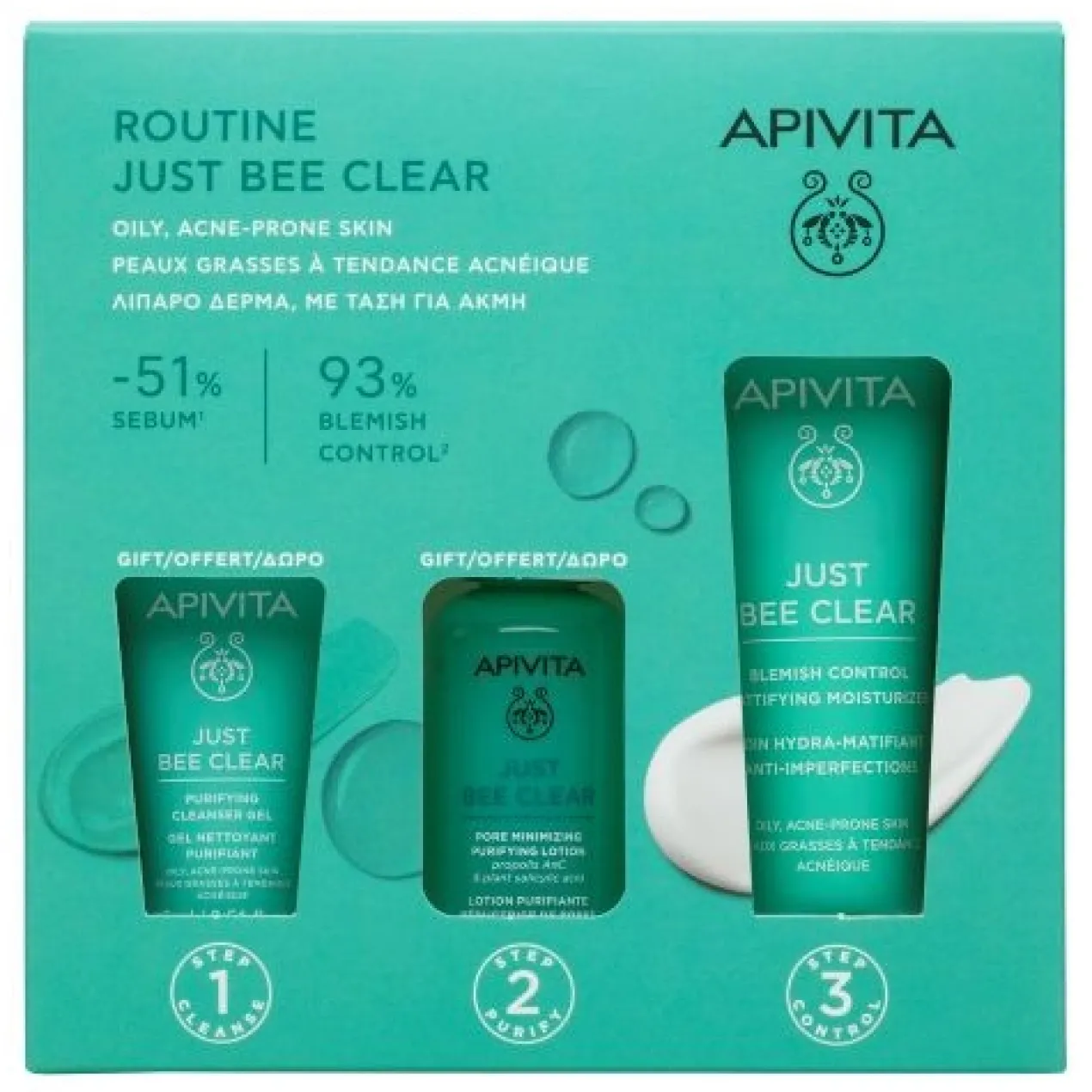 Routine visage complète Just Bee Clear