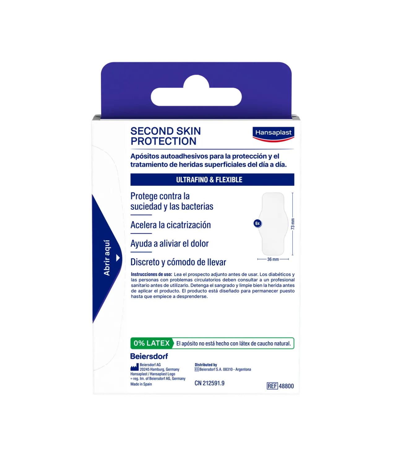 Second Skin Protection Pansement Hydrocolloide Avancé