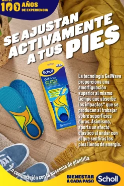 Semelles Gel Activ usage quotidien femme