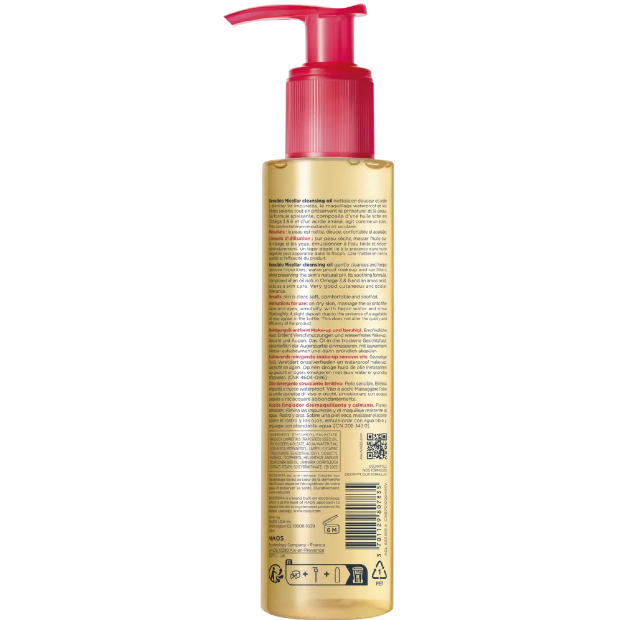Sensibio Huile Micellaire Nettoyante
