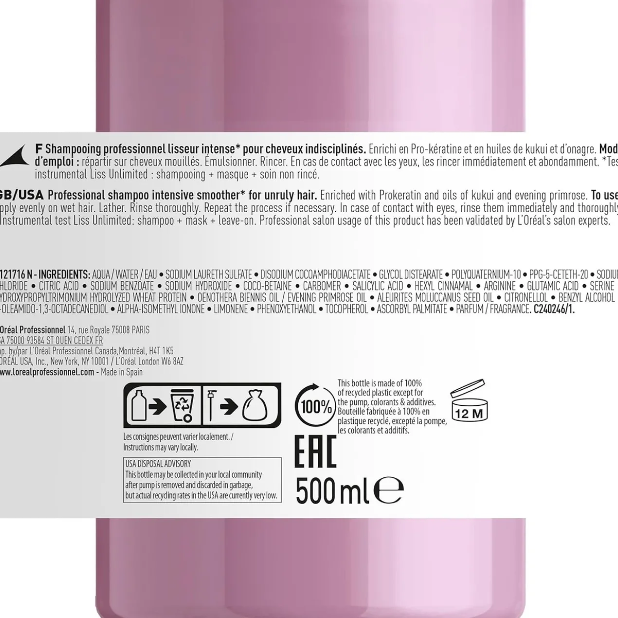 Serie Expert Liss Unlimited Shampoing